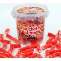 Fizzy Strawberry Cables Sweet Bucket