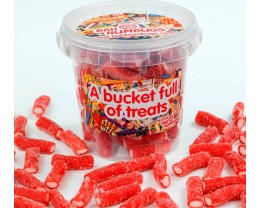Fizzy Strawberry Cables Sweet Bucket