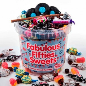 50s sweets bucket