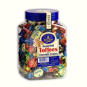 Assorted Toffees & Chocolate Eclaires Jar