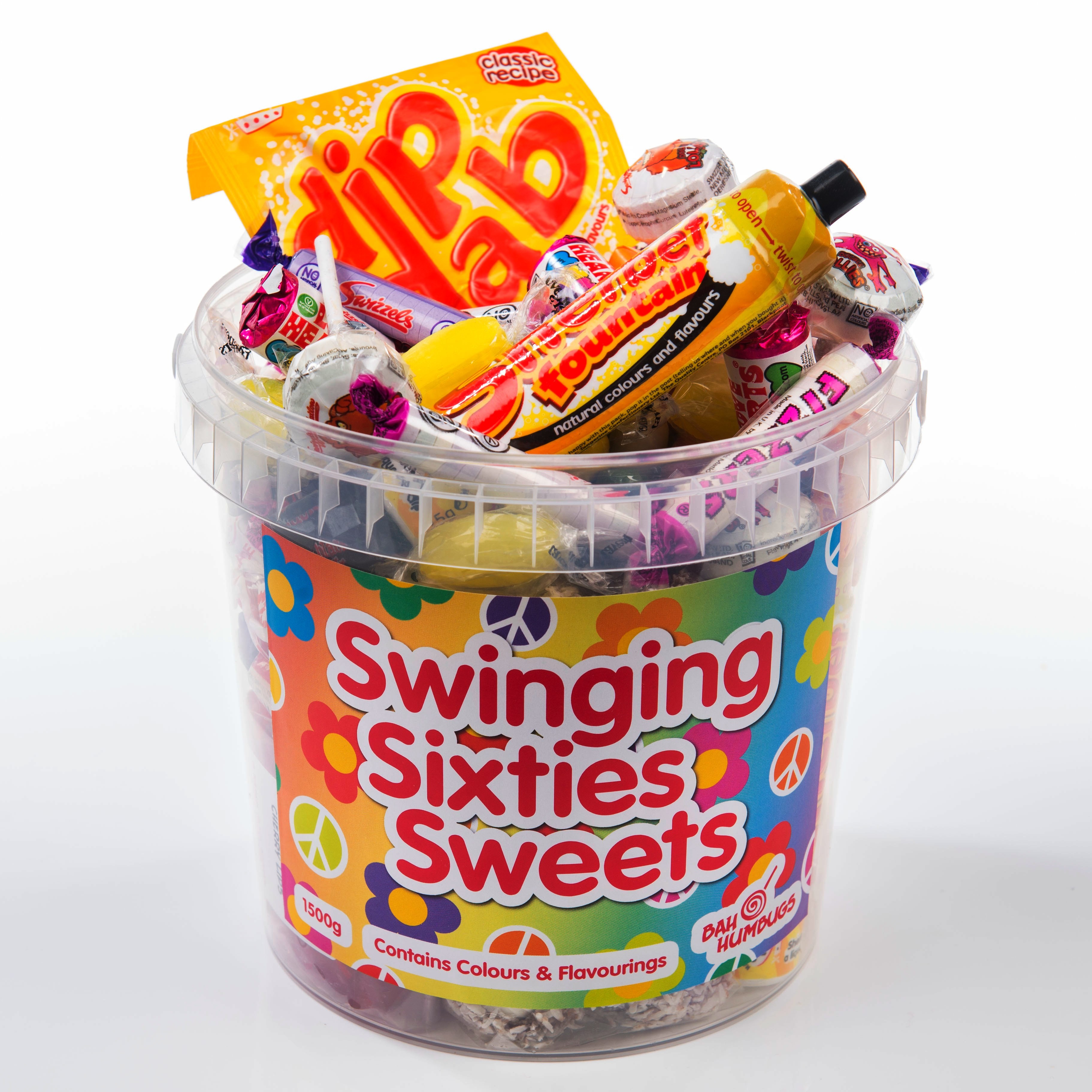 Swinging 60s Sweets Bucket Bah Humbugs