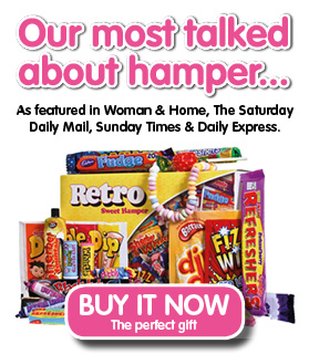 Retro Sweets Hamper - Popping Candy, Sherbet Fountain, Penny Chews 1kg Sweets retro hamper